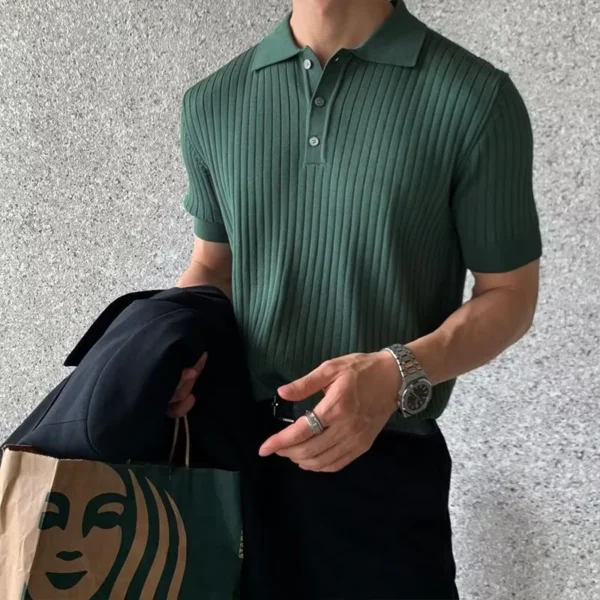 Parijan Gimcheon Knitted Polo Shirt
