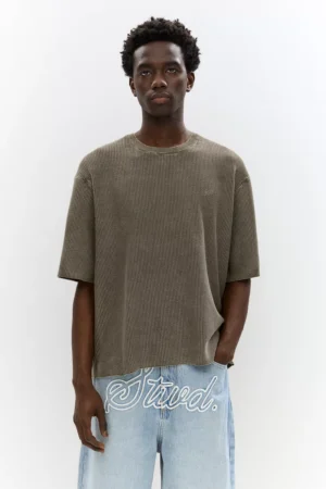 Pull & Bear Waffle-Knit STWD T-Shirt